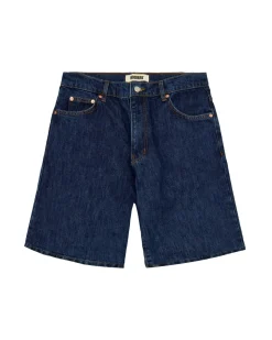 Woodbird Leroy 90'S Rinse Shorts Dark Blue