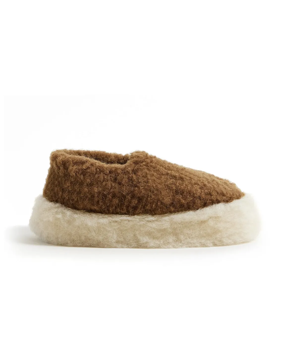Yoko Wool Siberian Slippers Brown